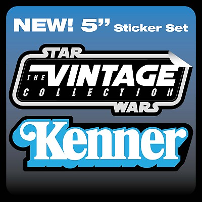 #ad NEW Set of 2 Kenner and quot;STAR WARS The Vintage Collectionquot; logo 5quot; stickers $5.00