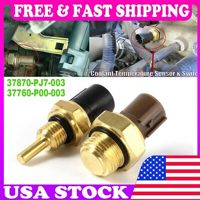 #ad Set of Cooling Fan Switch amp; Coolant Sensor fit for Honda Odyssey Accord Acura $17.69