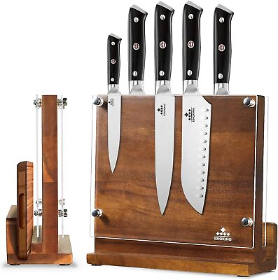 #ad Magnetic Knife Block Holder Storage Organizer w Acrylic Shield without Knives $28.99