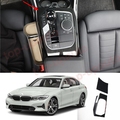 #ad For BMW 3 Series 2020 2022 ABS Carbon grain Gear Box Surround Trim Shifter Cover $62.43