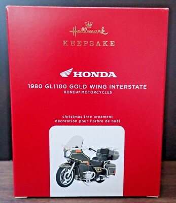 #ad 2020 Hallmark Keepsake Ornament Honda 1980 GL1100 Gold Wing Interstate $18.99