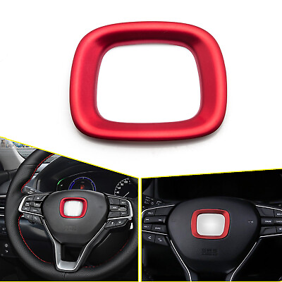 #ad Red ABS Steering Wheel Logo Cover Trim Decal For Honda Accord 10th 2018 2022 $12.99