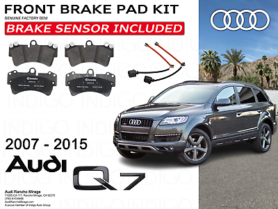 #ad AUDI Q7 FRONT BRAKE PADS AND FRONT WEAR SENSORS OEM Brand New COMBO $249.80