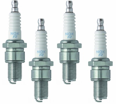 #ad 4 Spark Plugs NGK DCPR7E 3932 for Chevy SPARK Fiat 500 Pre Set Gap $22.55