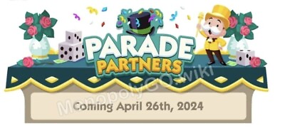 #ad PARADE PARTNERS EVENT for Monopoly Go Full Carry $18.00