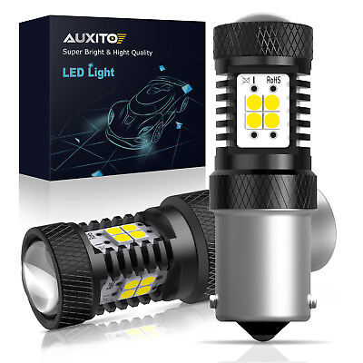 #ad 2X AUXITO 1156 7506 P21W BA15S LED Backup Lights Reverse Bulbs Super White EOA $15.99