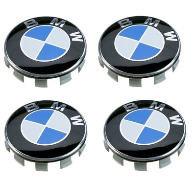 #ad Original 4PC SET For BMW OEM 68mm Wheel Center Hub Caps Logo Badge Emblem 68MM $15.99