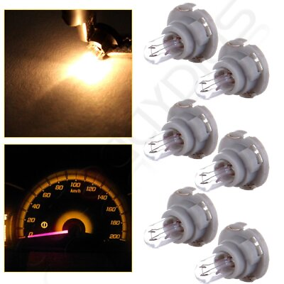 #ad 6X T5 T4.7 HALOGEN WARM WHITE NEO WEDGE LED BULB FOR A C CLIMATE CONTROL LIGHT $9.19