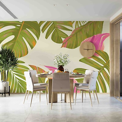 #ad 3D Green Palm Leaves Wallpaper Wall Murals Removable Wallpaper AU $249.99