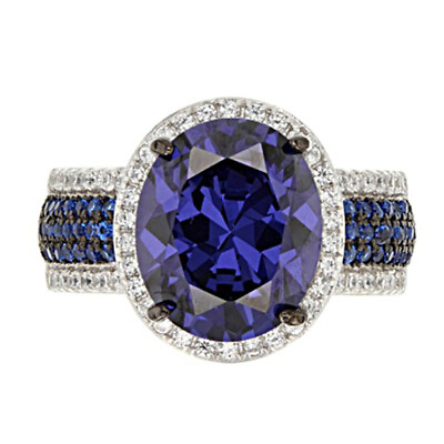 #ad Elegant 925 Silver Ring Women Jewelry Cubic Zircon Wedding Ring Sz 6 10 $2.59