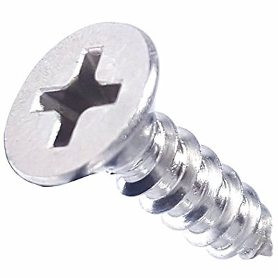 #ad #6 x 3 8quot; Phillips Flat Head Wood Screws 316 Marine Stainless Steel Qty 100 $18.14