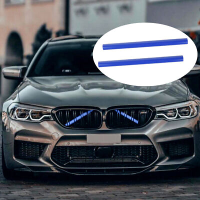 #ad Grill Bar V Brace For BMW F31 F30 1 3 Series Front Grille Trim Strips Cover Blue $16.99