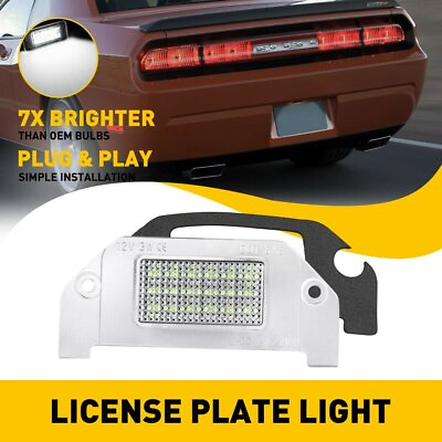 #ad OXILAM For 05 14 Chrysler 300 300C 300S White Full LED License Plate Lights Lamp $11.99