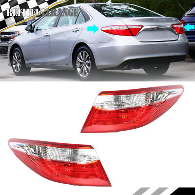 #ad Leftamp;Right Outer Rear Tail Lights Brake Lamps Pair For Toyota Camry 2015 2017 $68.77