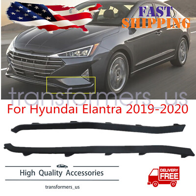 #ad Front Right Left Bumper Lower Molding for Hyundai Elantra 2019 2020 $15.39