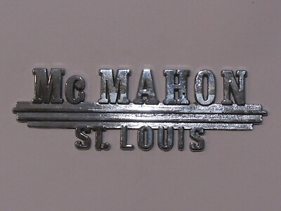 #ad Vintage McMahon Ford St. Louis Missouri Metal Dealer Badge Emblem Tag Trunk MO $39.95