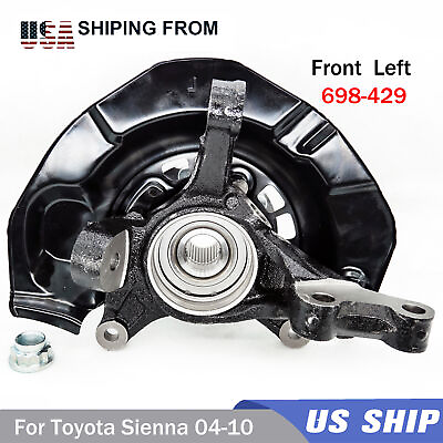 #ad Front LH Steering Knuckle amp; Wheel Hub Bearing Assembly for Toyota Sienna 04 10 $89.00