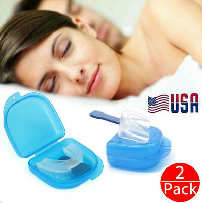 #ad 2X Stop Snoring Mouthpiece Apnea Aid Sleep Anti Snore Bruxism Grind MouthGuard $7.69