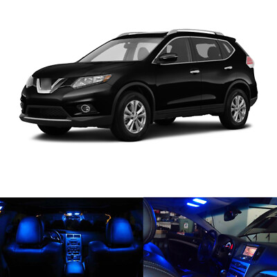 #ad 8 x Blue LED Interior Package Lights for 2008 2016 2017 2018 2019 Nissan Rogue $14.98