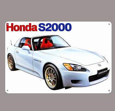 #ad Honda S2000 Car Metal Poster Tin Sign 20x30cm $14.90