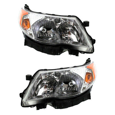 #ad NEW PAIR OF HALOGEN HEADLIGHT FITS FORESTER X SPORT 09 13 84001SC071 84001SC061 $335.41