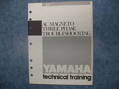 #ad YAMAHA MECHANICS HANDBOOK 1985 AC MAGNETO THREE PHASE TROUBLESHOOTING $29.99