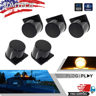 #ad 5x SMOKED Full LED Roof Cab Clearance Lamp For 84 93 Dodge D W Pickup Ramcharger $39.99