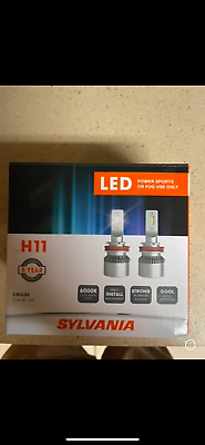#ad sylvania 6000k led headlight bulbs H11 cool white color cooling fans $75.00
