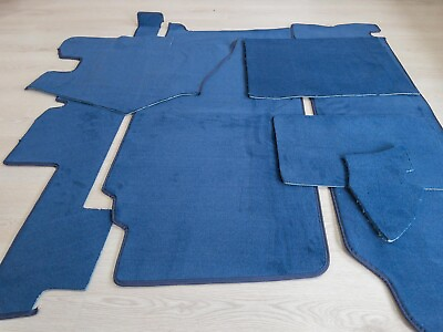 #ad MERCEDES R107 Trunk Carpet kit for 380SL 450SL 500LS 560SL VELOUR 7pcs BLUE $193.80