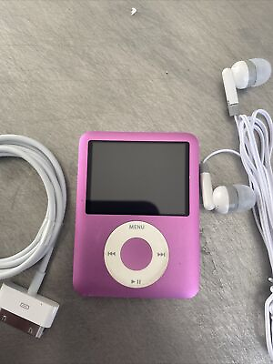 #ad Apple iPod Nano 3rd Generation. A1236. 8GB. Pink New Battery. New. LCD $68.95