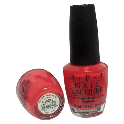 #ad OPI Nail Lacquer Red Lights Ahead ...Where? 0.5 oz # NLH61 $9.49