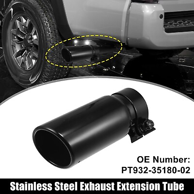 #ad New Exhaust Tip Black Fit For 2005 2023 Toyota Tacoma PT932 35180 02 $28.58