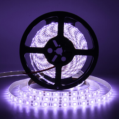 #ad 16ft Cool White 5050 LED Strip Light Waterproof with 300 LEDs for Home Kitchen $14.99