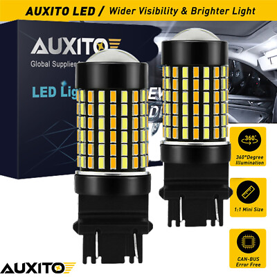 #ad AUXITO 3157 Amber White Switchback Turn Signal LED Light for Ford F 150 2009 14 $19.32