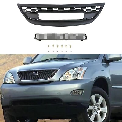 #ad Front Bumper Grille fits for RX330 350 400H 2004 2009 With Letter Matte Black $289.00