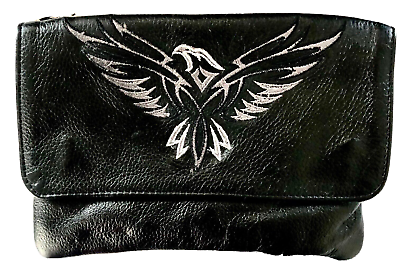 #ad Womans Purse Leather clutch fanny bag shoulder bag $10.00