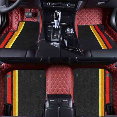 #ad Custom For Jaguar All Models Car Floor Mats Waterproof Pad All Weather Foldable $139.36