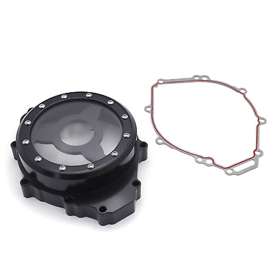#ad Black amp; Clear CNC Left Engine Stator Cover Crankcase For YAMAHA YZF R1 1998 2003 $96.69