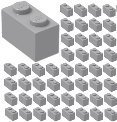 #ad #ad ☀️Lego x50 LIGHT BLUISH GRAY 1x2 Bricks Part Pieces Bulk Lot Legos #3004 $5.99