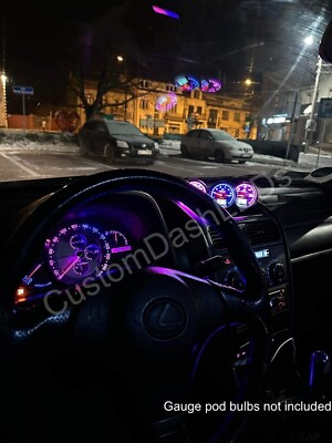 #ad PINK amp; BLUE CUSTOM Full Dash Kit LEXUS Is200 Is300 Led Speedo Altezza Toyota GBP 24.99