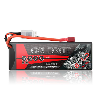 #ad 5200mAh 3S 80C 11.1V Hardcase Lipo Battery with Deans Plug for RC Car Truck $29.40