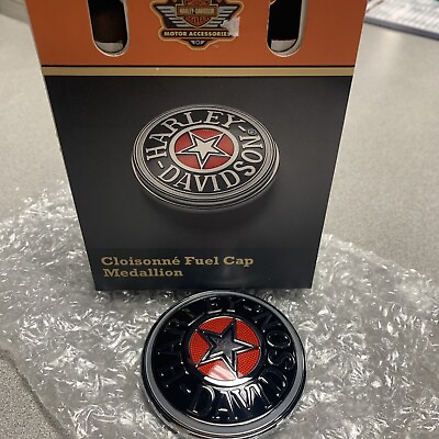 #ad #ad HARLEY DAVIDSON RED STAR FUEL GAS CAP MEDALLION SOFTAIL FLSTS amp; SOME TOURING $53.00