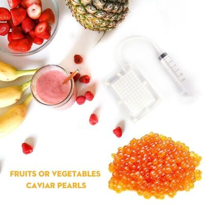 #ad 100 hole Maker Molecular Gourmet Tools Caviar Box Strainer with Tube $45.57