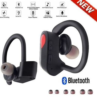 #ad 2022 New Bluetooth 5.1 Earbuds Stereo Sport Wireless Headphone Earhook Headset $13.79