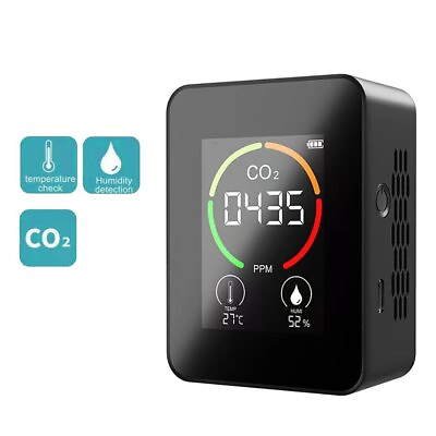 #ad CO2 Meter 3 in 1 Air Quality Monitor 400 5000 PPM Sensor Carbon Dioxide Detector $39.99
