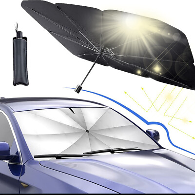 #ad Foldable Car Windshield Front Window Sun Shade Cover Visor UV Block Protector $11.90