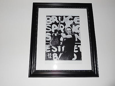 #ad Large Framed Bruce Springsteen Wrecking Ball Tour 2012 Poster 24quot; by 20quot; $65.00