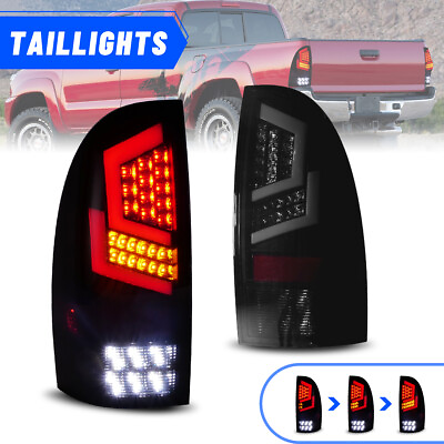 #ad LED Sequential Tail Lights For 2005 2015 Toyota Tacoma Yellow Brake Signal Lamps $159.99