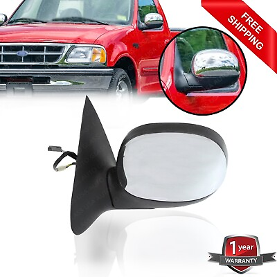 #ad Power Mirror Driver Side Chrome For 1997 2003 Ford F 150 1997 1999 F 250 $64.42