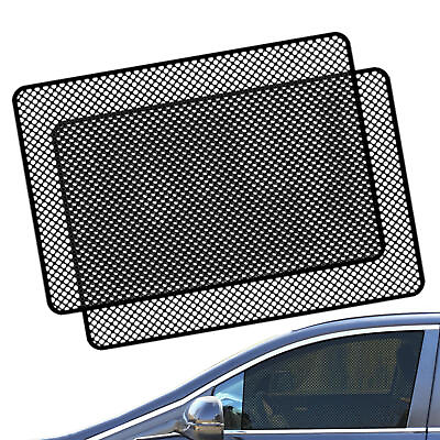 #ad 2x Car Rear Window Sun Shade Static Cling Mesh Shield Screen $21.95
